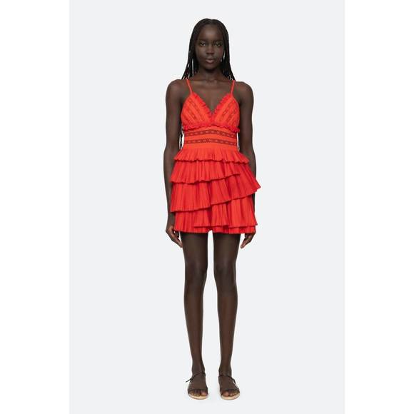 NEW SEA antonina dress in red